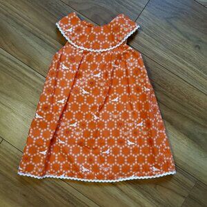 Elephantito Orange Bird Dress Size 18m